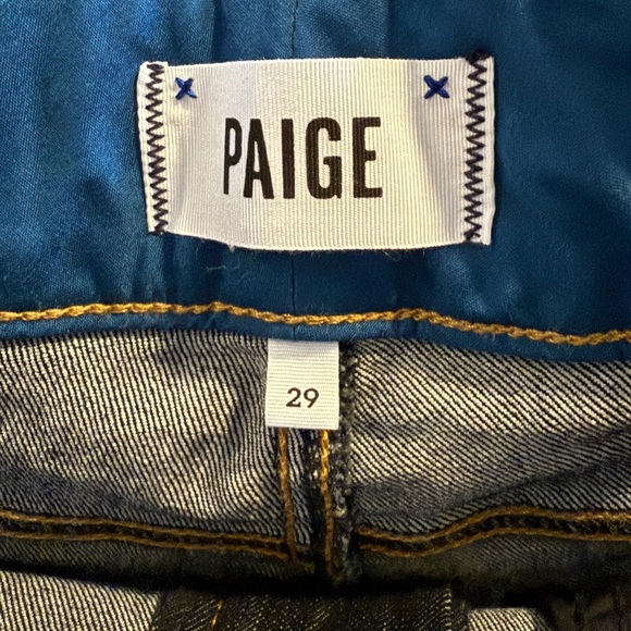 PAIGE Hidden Hills Petite High Rise Bootcut Jeans Dark Wash Women’s Size 29P - Picture 6 of 13